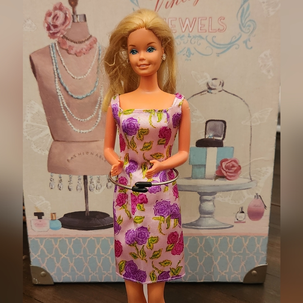 Superstar Barbie 1977 ( Re-Dressed, Sears Barbie Dress)